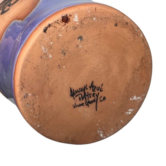 Vintage Always Azul Pottery Vase‎ - Picture 4 of 6